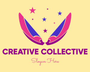 Pixie Fairy Magic Wings logo design