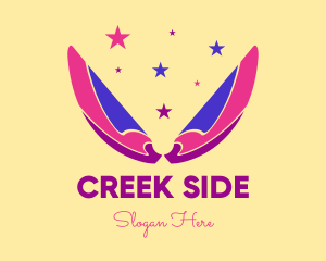 Pixie Fairy Magic Wings logo design