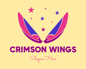 Pixie Fairy Magic Wings logo design