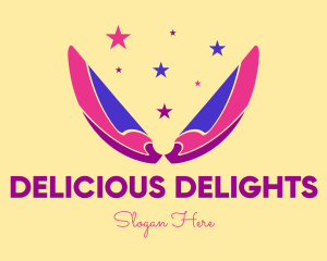 Pixie Fairy Magic Wings logo design