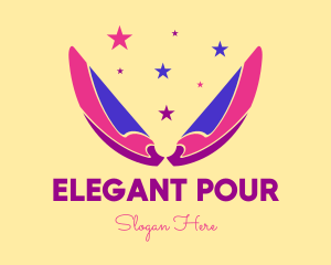 Pixie Fairy Magic Wings logo design