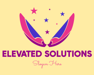 Pixie Fairy Magic Wings logo design