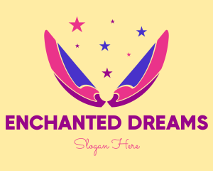 Fantasy - Pixie Fairy Magic Wings logo design