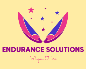 Pixie Fairy Magic Wings logo design