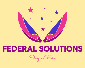 Pixie Fairy Magic Wings logo design