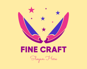 Pixie Fairy Magic Wings logo design