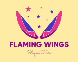Wings - Pixie Fairy Magic Wings logo design