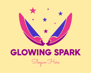 Pixie Fairy Magic Wings logo design