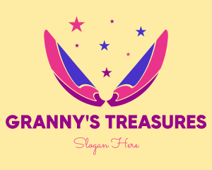 Pixie Fairy Magic Wings logo design