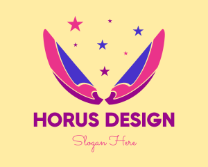 Pixie Fairy Magic Wings logo design