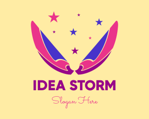 Pixie Fairy Magic Wings logo design