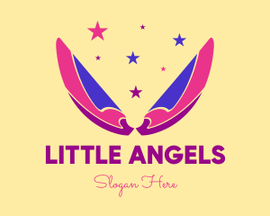 Pixie Fairy Magic Wings logo design