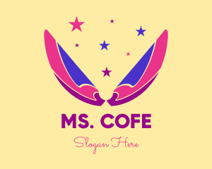 Pixie Fairy Magic Wings logo design