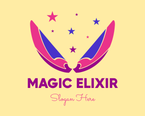 Pixie Fairy Magic Wings logo design