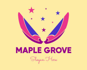 Pixie Fairy Magic Wings logo design