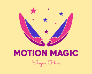 Pixie Fairy Magic Wings logo design