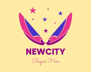 Pixie Fairy Magic Wings logo design