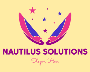 Pixie Fairy Magic Wings logo design