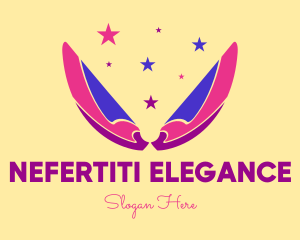 Pixie Fairy Magic Wings logo design