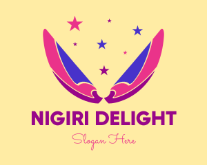 Pixie Fairy Magic Wings logo design