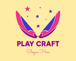 Pixie Fairy Magic Wings logo design