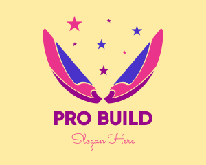 Pixie Fairy Magic Wings logo design