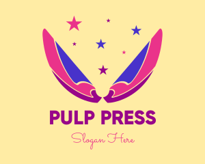 Pixie Fairy Magic Wings logo design