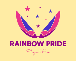 Pixie Fairy Magic Wings logo design