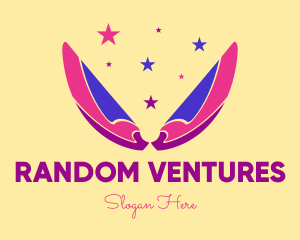 Pixie Fairy Magic Wings logo design