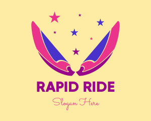 Pixie Fairy Magic Wings logo design