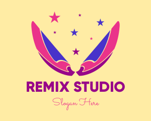 Pixie Fairy Magic Wings logo design