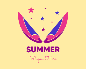 Pixie Fairy Magic Wings logo design