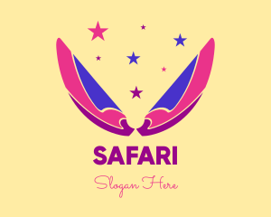 Pixie Fairy Magic Wings logo design