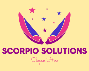 Pixie Fairy Magic Wings logo design