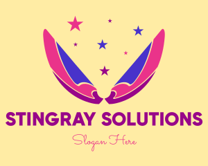 Pixie Fairy Magic Wings logo design