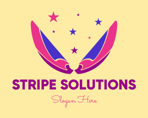 Pixie Fairy Magic Wings logo design