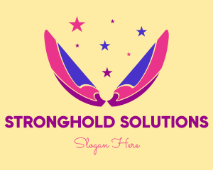 Pixie Fairy Magic Wings logo design