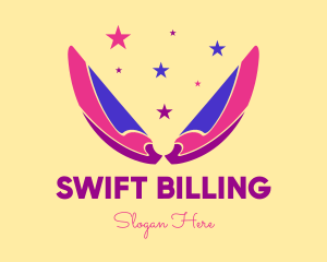 Pixie Fairy Magic Wings logo design