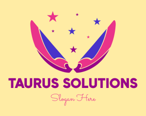 Pixie Fairy Magic Wings logo design