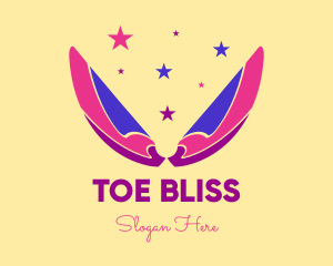 Pixie Fairy Magic Wings logo design