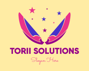 Pixie Fairy Magic Wings logo design