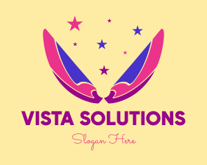 Pixie Fairy Magic Wings logo design