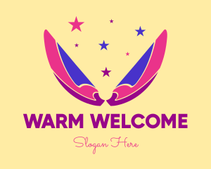 Pixie Fairy Magic Wings logo design