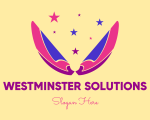 Pixie Fairy Magic Wings logo design