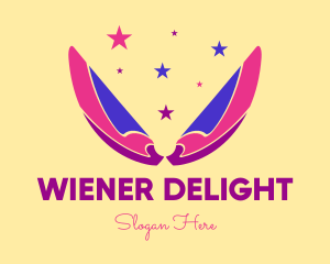 Pixie Fairy Magic Wings logo design