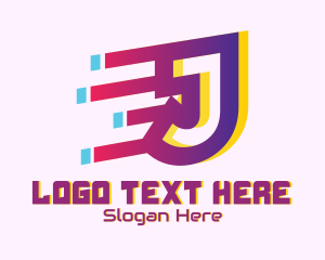 Motion - Speedy Letter J Motion logo design