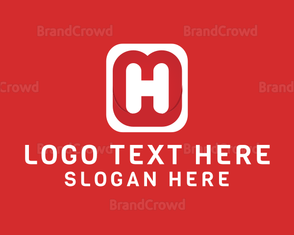 Mobile Application Letter H Logo