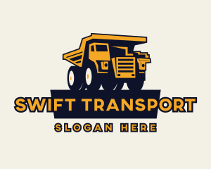 Dump Truck Heavy Equipment logo design