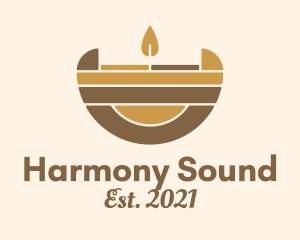 Aroma - Wellness Spa Candle logo design