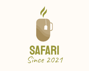 Cafe - Hot Tea Mug logo design